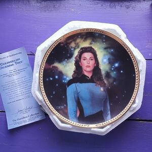 Next Generation Counselor Deanna Troi collector plate